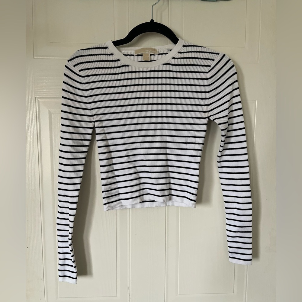 Michael Kors Striped Thick ribbed Longsleeve Shirt